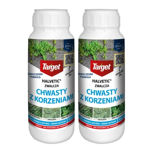 Halvetic oprysk na chwasty - 2 x 500 ml (1 l) - skutecznie niszczy chwasty z korzeniem - Target