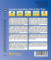 Lawenda wąskolistna 'Hidcote Blue Strain' – Nasiona – Kiepenkerl - tył