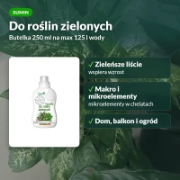 Nawóz płynny do roślin zielonych Sumin: na ile wody wystarczy