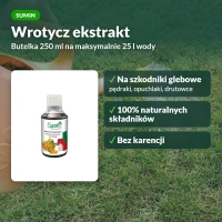 Wrotycz ekstrakt Sumin na szkodniki glebowe: na ile wody wystarczy