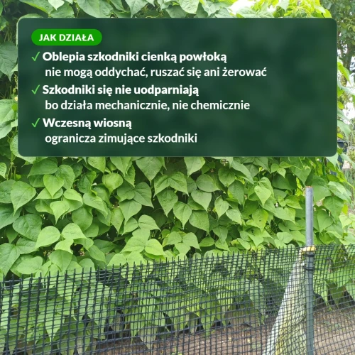 Jak działa Laser RTU: olej roślinny oblepia szkodniki