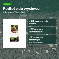 Target gotowe podłoże do wysiewu i pikowania 20 l z nawozem startowym
