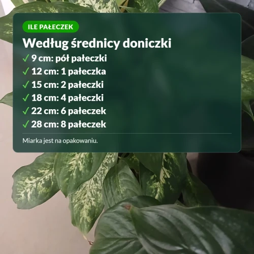 Pałeczki nawozowe: ile pałeczek na doniczkę