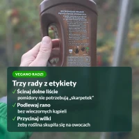 Vegano radzi: dolne liście, podlewanie rano, wilki