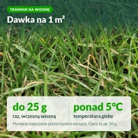 Siarczan amonu na trawnik: do 25 g na 1 m² wczesną wiosną