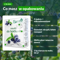 Sumin nawóz do borówek: granulat z makro- i mikroelementami