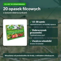 Dobroczynek gruszowiec Vegano: co jest w opakowaniu
