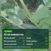 Sumin nawóz uniwersalny płynny: 15 ml na 3-15 l wody, trawnik 200 ml na 10 l