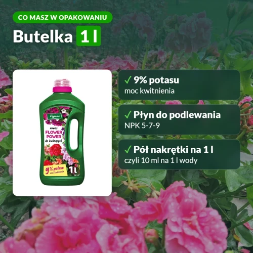 Vegano Flower Power: co w opakowaniu, NPK 5-7-9 i 9% potasu
