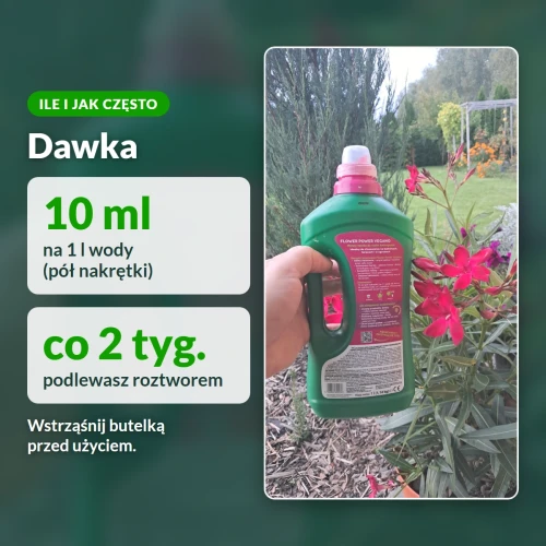 Vegano Flower Power: 10 ml na 1 l wody co 2 tygodnie