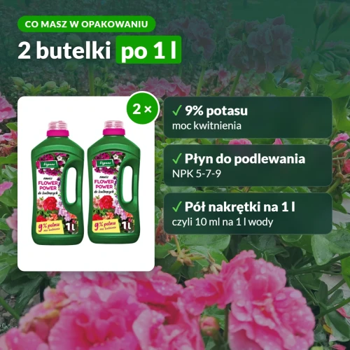 Vegano Flower Power: co w opakowaniu, NPK 5-7-9 i 9% potasu