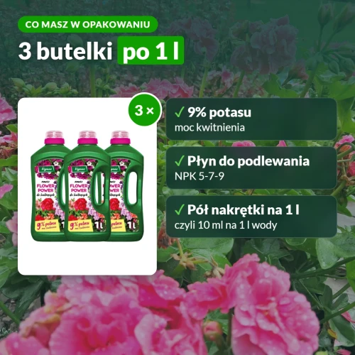 Vegano Flower Power: co w opakowaniu, NPK 5-7-9 i 9% potasu