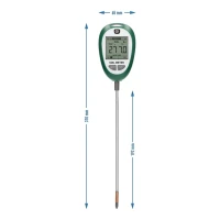 Elektroniczny tester - miernik pH podłoża 4 w 1 - wymiary