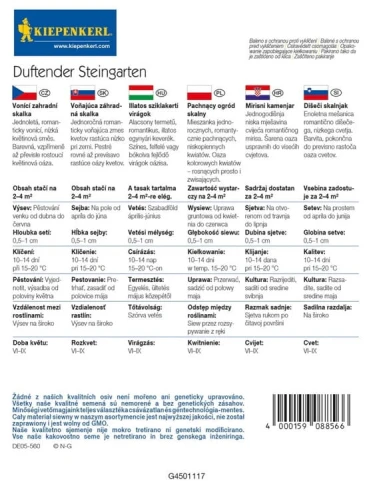 Pachnące Kwiaty Na Skalniak – Nasiona – Kiepenkerl - tył