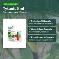 Tytanit: ile wody na opakowanie, 2-4 ml na 10 l wody