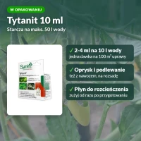 Tytanit: ile wody na opakowanie, 2-4 ml na 10 l wody