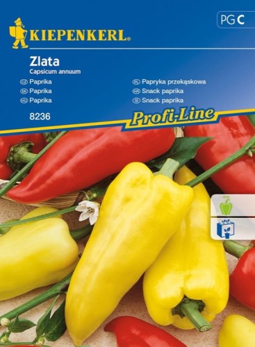 Papryka 'Zlata' – Przekąskowa – Nasiona – Kiepenkerl - przód