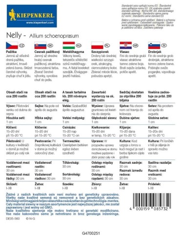 Szczypiorek Całoroczny 'Nelly' – Nasiona – Kiepenkerl - tył