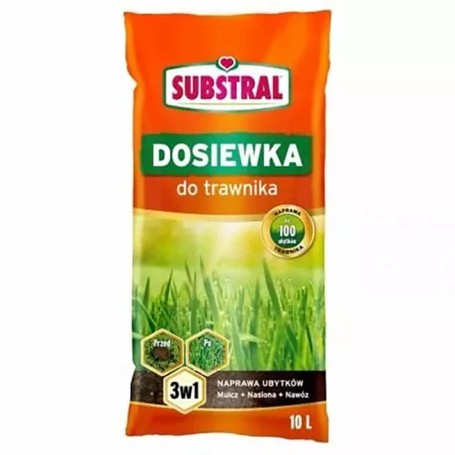 Dosiewka Do Trawnika 3w1 – Mulcz + Nasiona + Nawóz – 10 l Substral