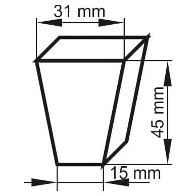 Miniszklarenka 31x31x45 mm / 56 komórek - wymiary
