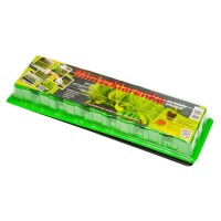 Miniszklarenka 56x56x55 mm - 14 komórek + ziemia do siewu