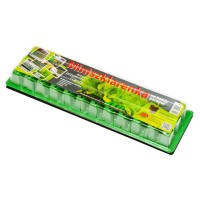 Miniszklarenka 38x38x45 mm - 36 komórek + ziemia do siewu