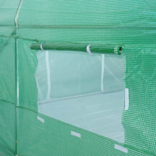Tunel Foliowy 200 cm x 350 cm (7 m2) zielony - okienko