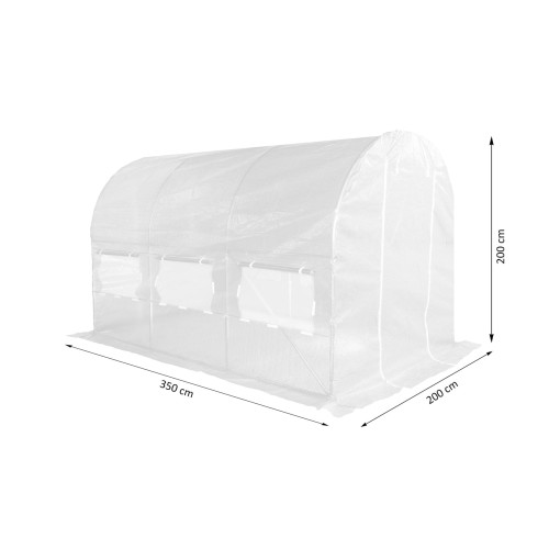 Tunel Foliowy 200 cm x 350 cm (7 m2) - wymiary