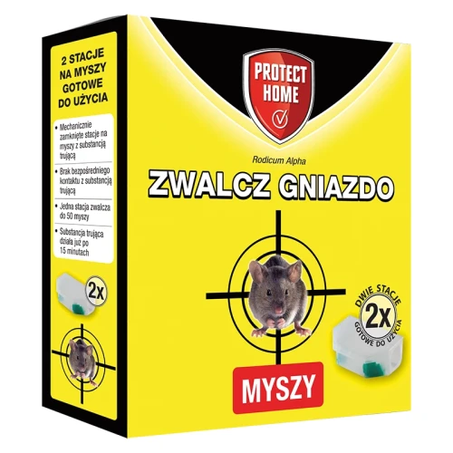 Rodicum Alpha – Pułapka Trutka Na Myszy – (2 pudełka) Protect Home