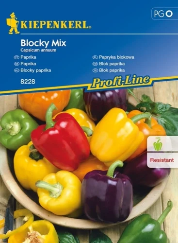 Papryka Blokowa 'Blocky Mix' – Nasiona – Kiepenkerl przód