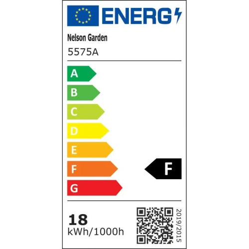 Oświetlenie Roślin Lampa LED E27, 18 W etykieta energetyczna