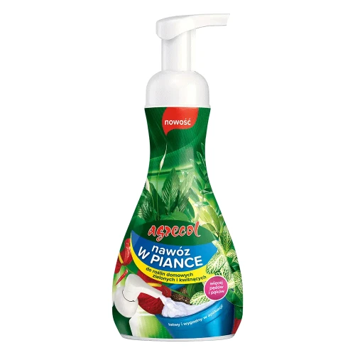 Pianka Nawożąca Do Roślin Domowych - Zielonych i Kwitnących 250 ml Agrecol