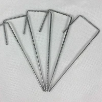 Agro-Agrafka - Szpilka do Agrowłókniny, 50 szt. - 15 x 5 x 5 cm - Srebrna foto