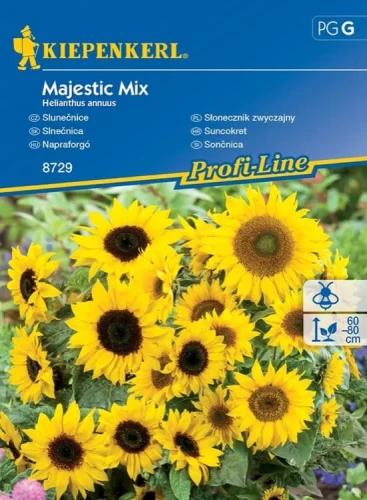 Słonecznik Zwyczajny 'Majestic' Mix – Nasiona – Kiepenkerl przód