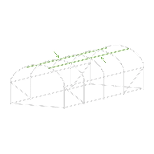 Tunel Foliowy 300 x 600 cm (18 m2) biały 6