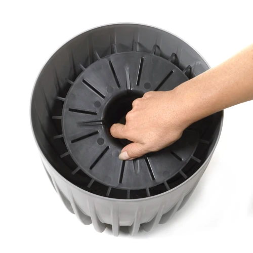 Doniczka Mira Eco Recycled kratka 2