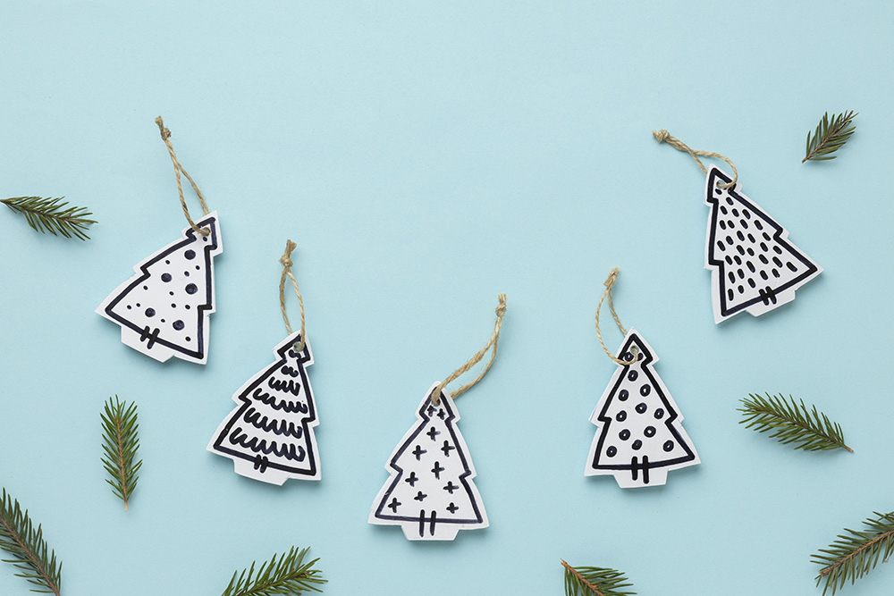 bombki z papieru - ozdoba na Boże Narodzenie