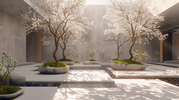 ogród minimalistyczny